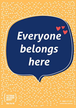 Everyone belongs here - Poster