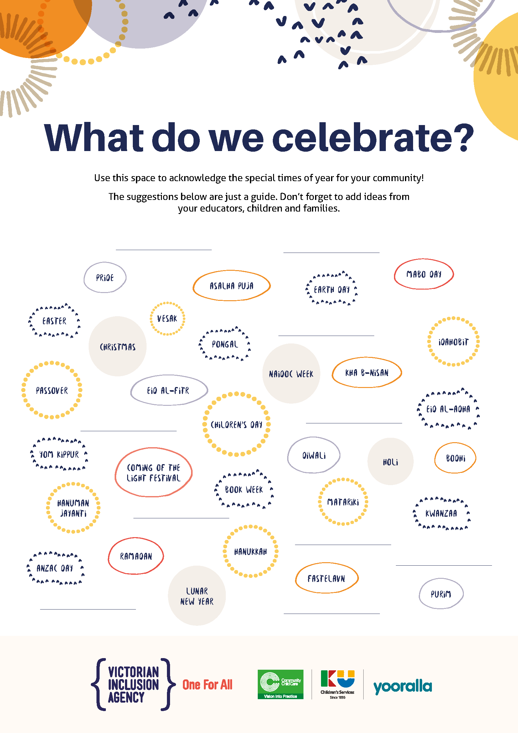 What do we celebrate poster